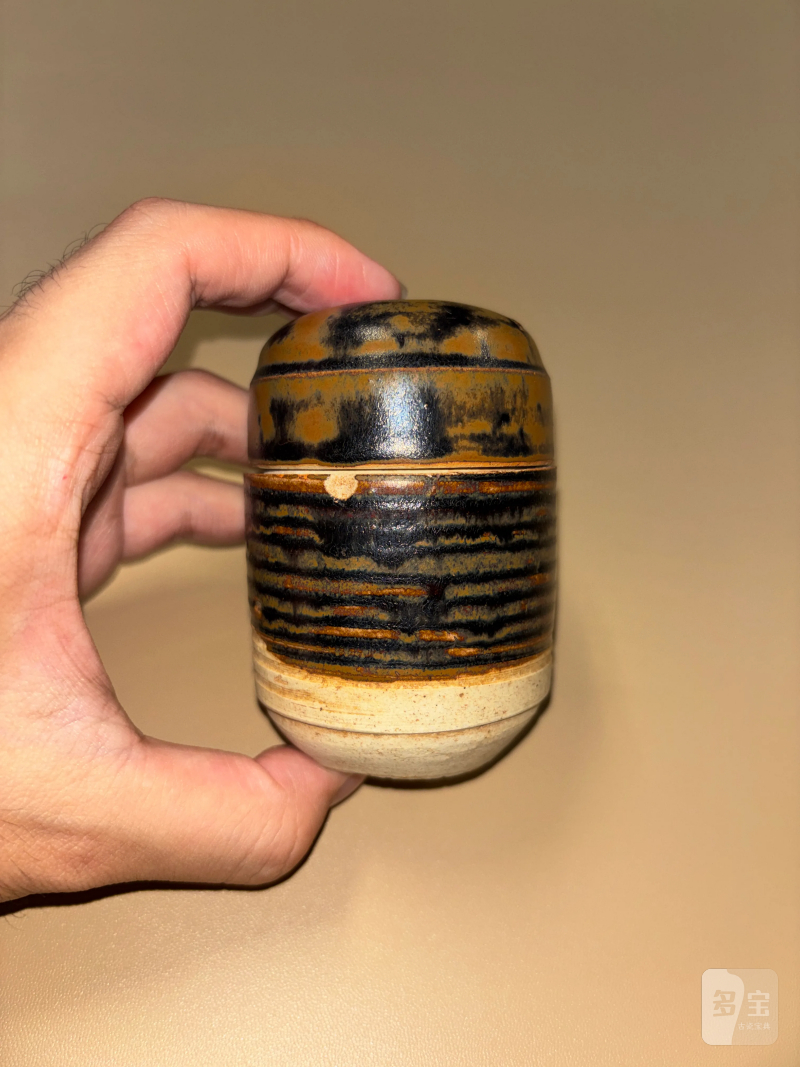 明 黑釉茶叶罐 - 图5